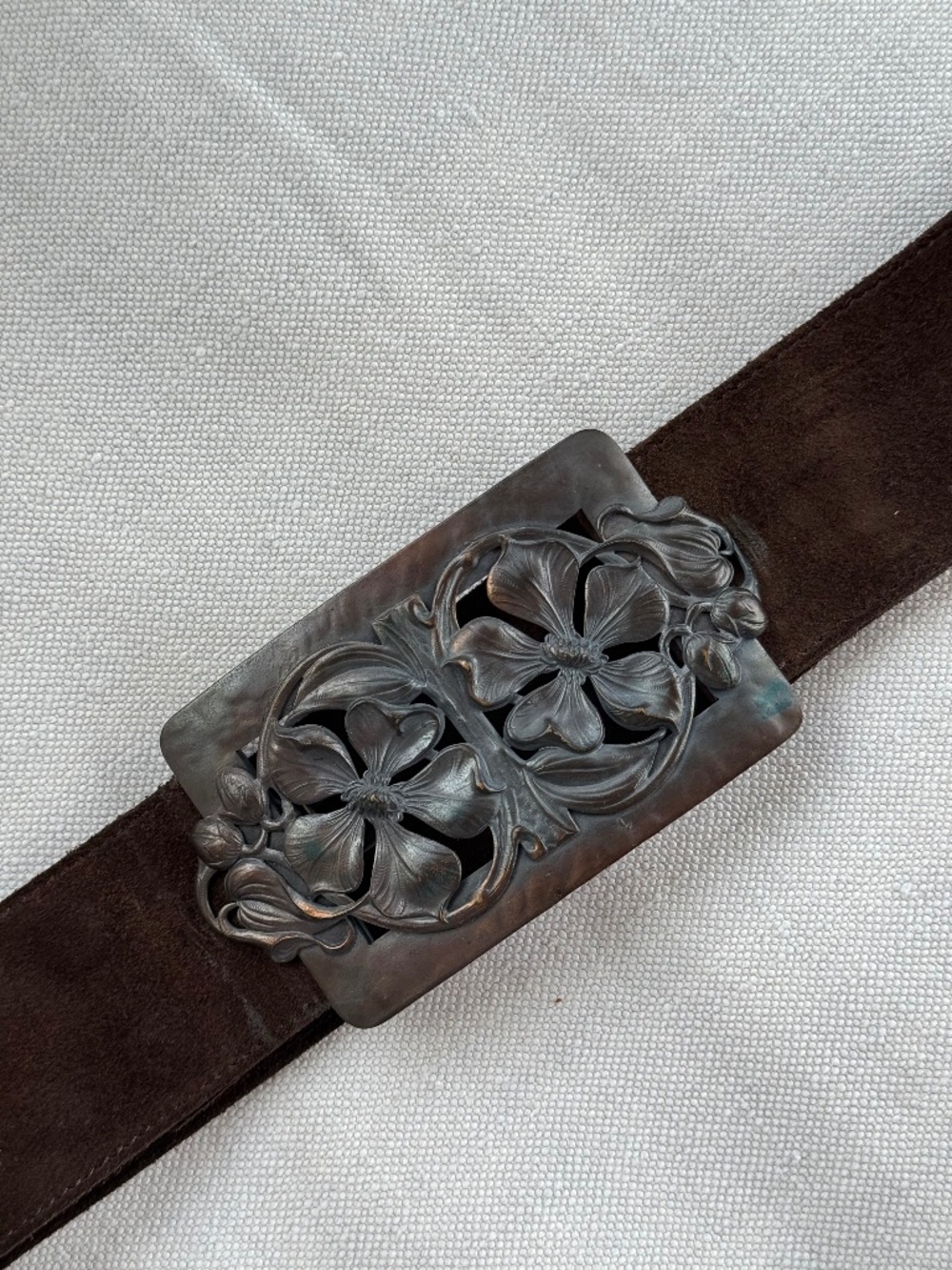 1970's Saint Laurent Suede Belt
